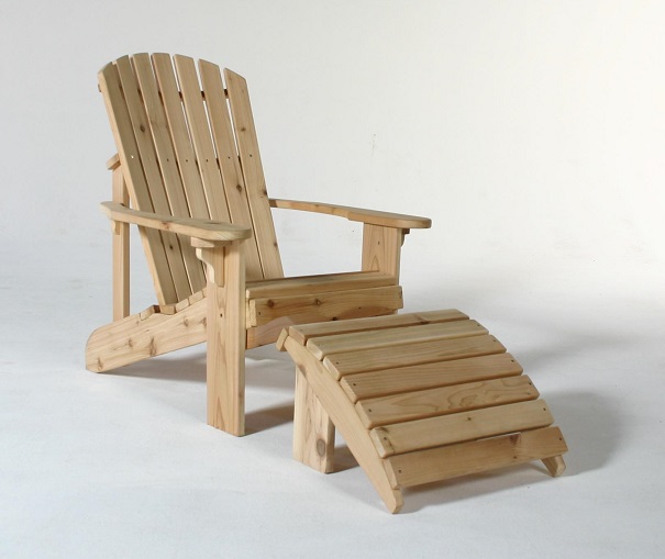 adirondack chair with slide out footrest plans » woodworktips